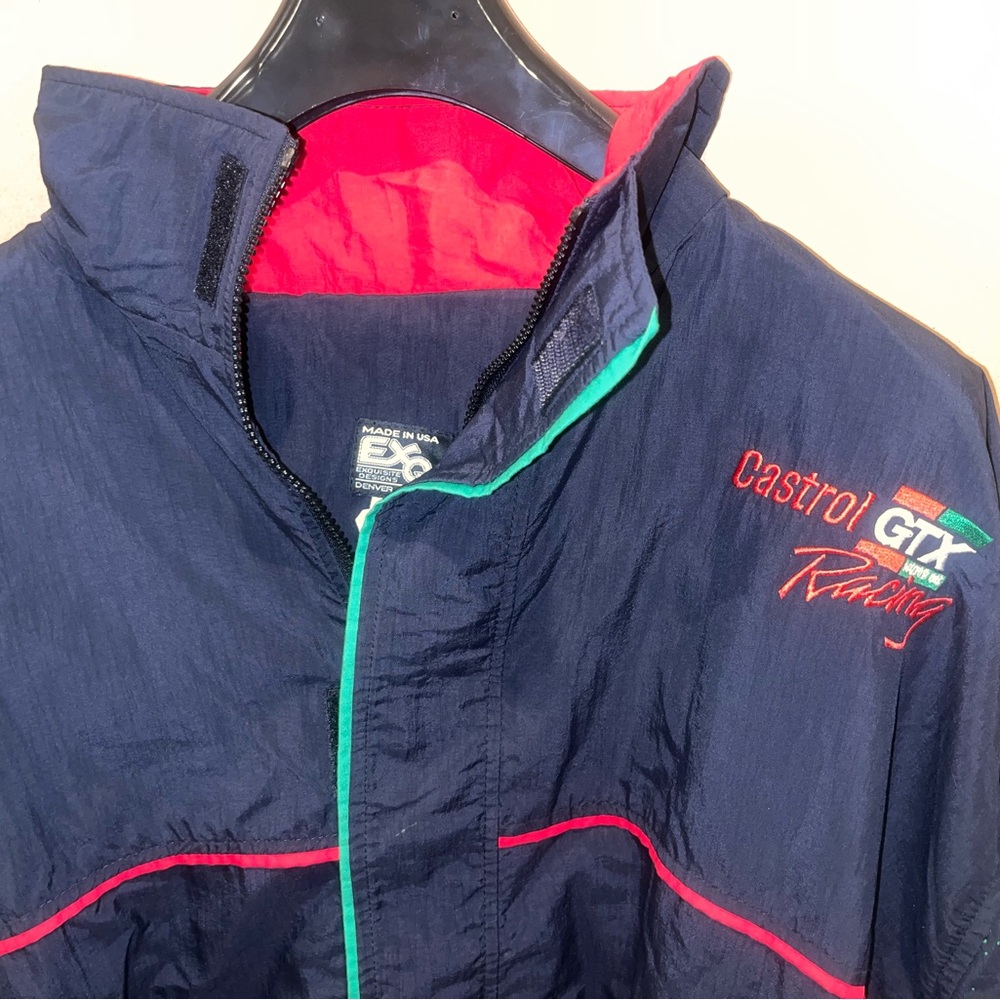 Vintage Castrol GTX Racing Jacket  Men's Size XL ESQ Made In USA Mint
